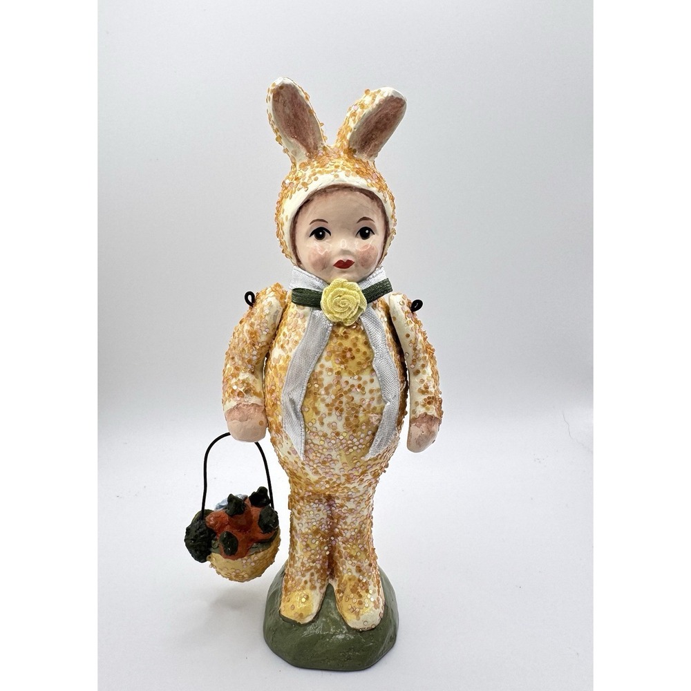 Katherine's Collection Child Easter Bunny Costume  6.5" Figure Articulated Arms